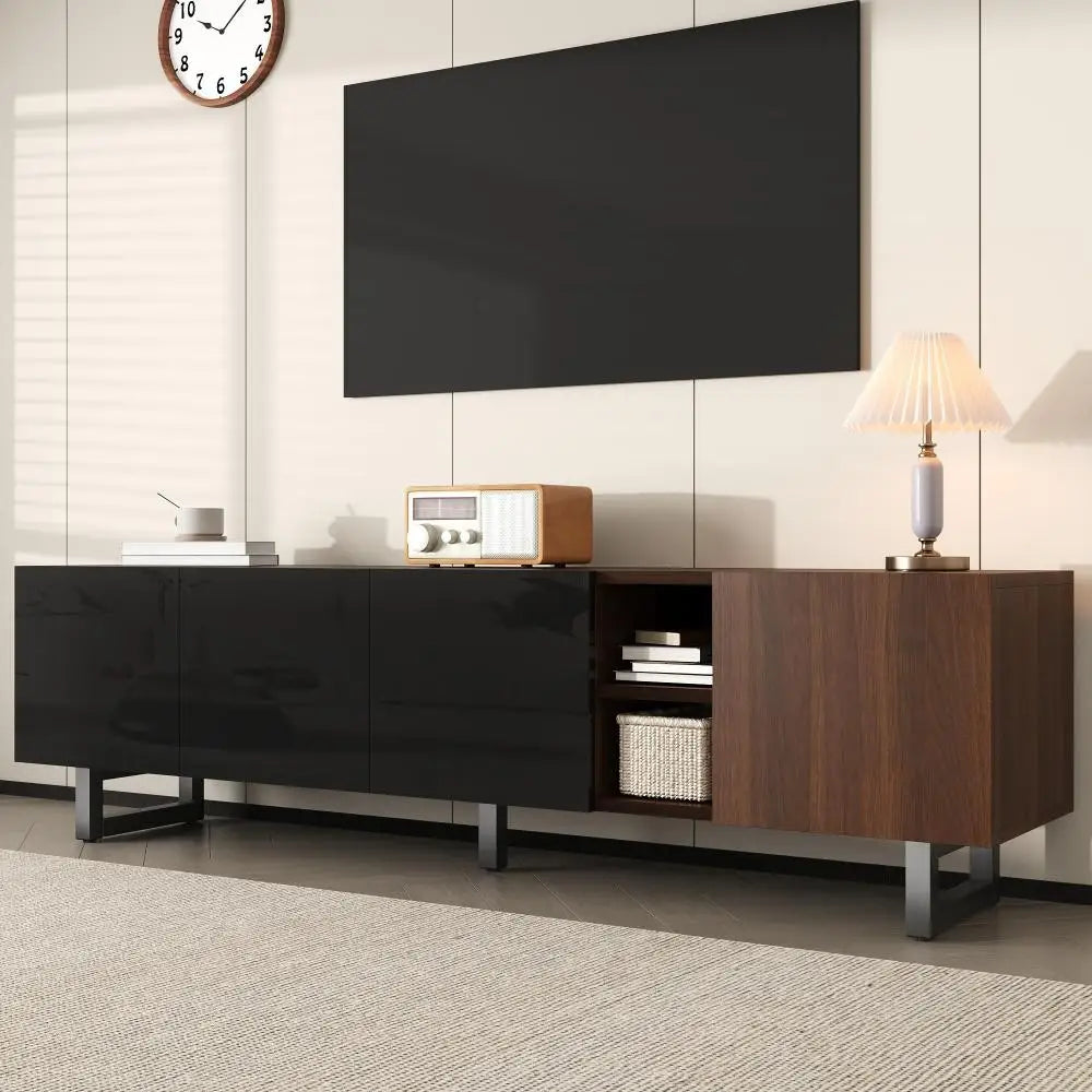 180 X 38 X 50cm Modern Living Room TV Cabinet with Four Doors, TV Panel