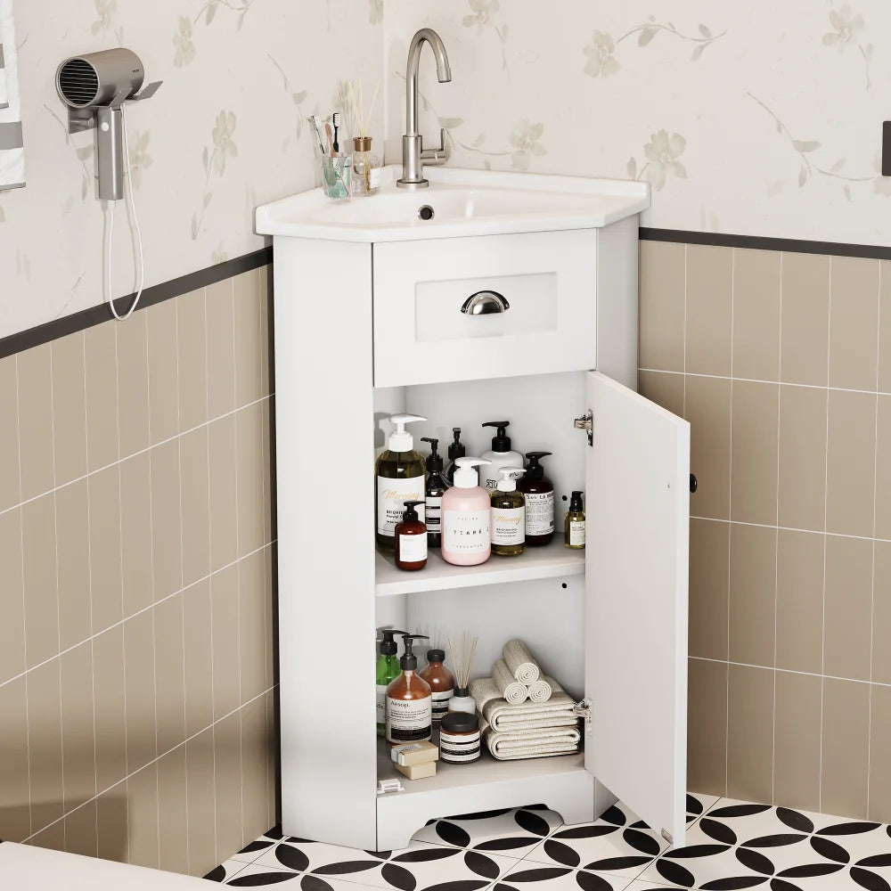 Bathroom Cabinet Space-saving Stand Model with Single Sink