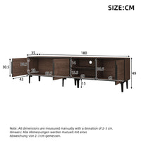 180*35*49cm Lowboard TV Cabinet, TV Stand for Living Room