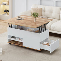 100*98*65cm Coffee Table Height Adjustable
