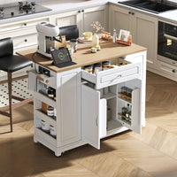 Mobile Kitchen Island with Rolls