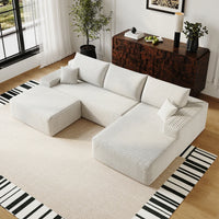 L-formet boneless hjørnesofa 270 cm med lænestol