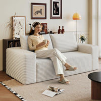 180cm Comfortable Corduroy Loveseat Sofa