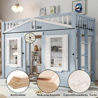 High Bed Space Under The Bed for Flexible Design, Beautiful Window Design