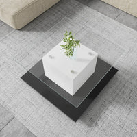 Modern Living Room Coffee Table, High-gloss Glass Coffee Table