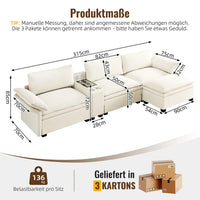 315cm Modern Modular Sectional Sofa