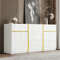 Luxurious Sideboard, High Gloss Varnish, Modern Living Room Storage Cabinet
