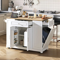 Mobile Kitchen Island with Rolls