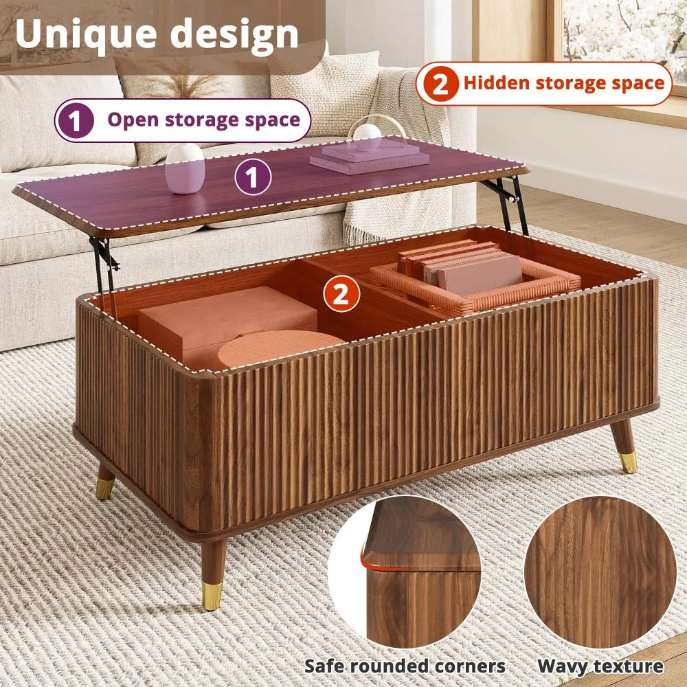 Modern Retro Multifunctional Living Room Table