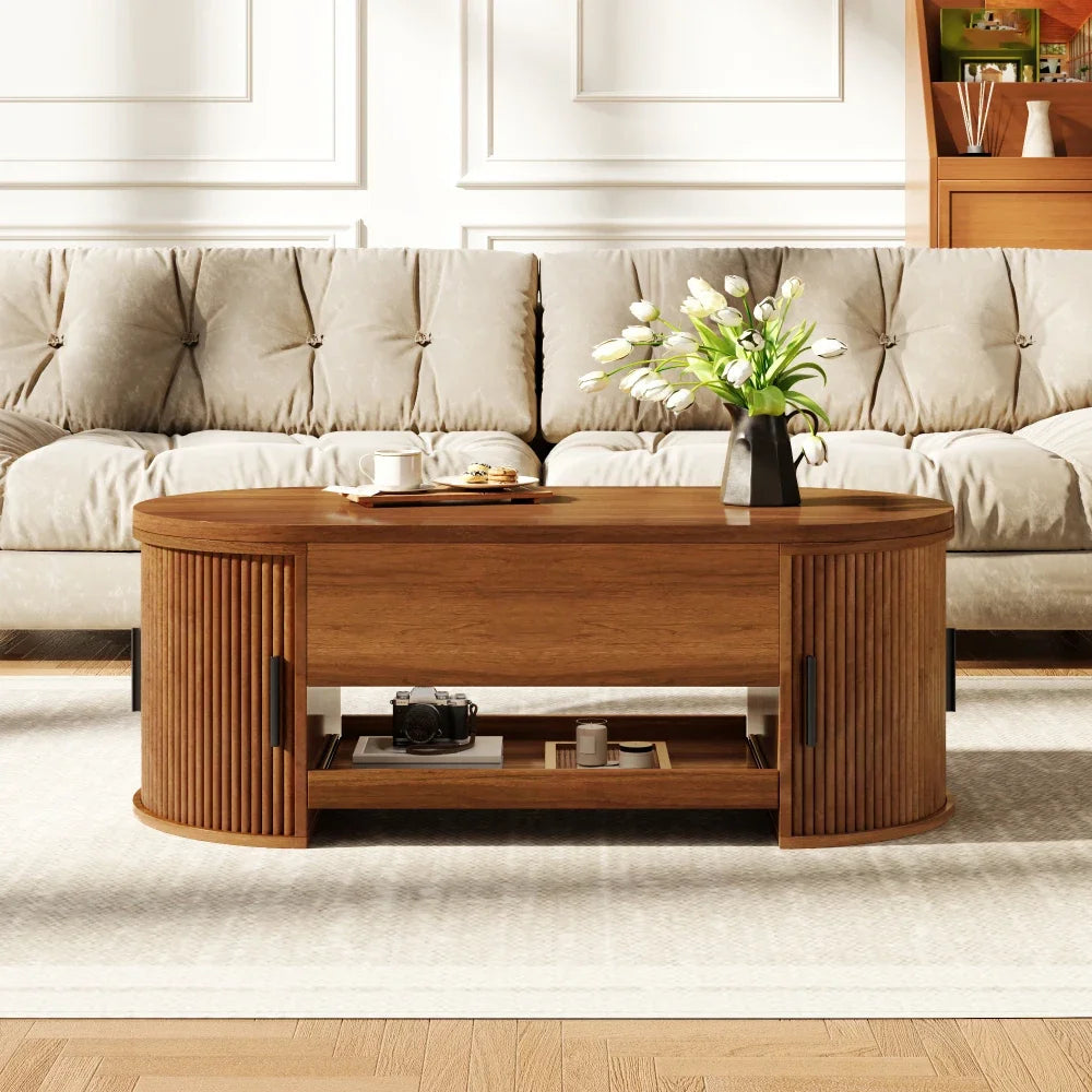 Lift Top Coffee Table with Hidden Storage Space
