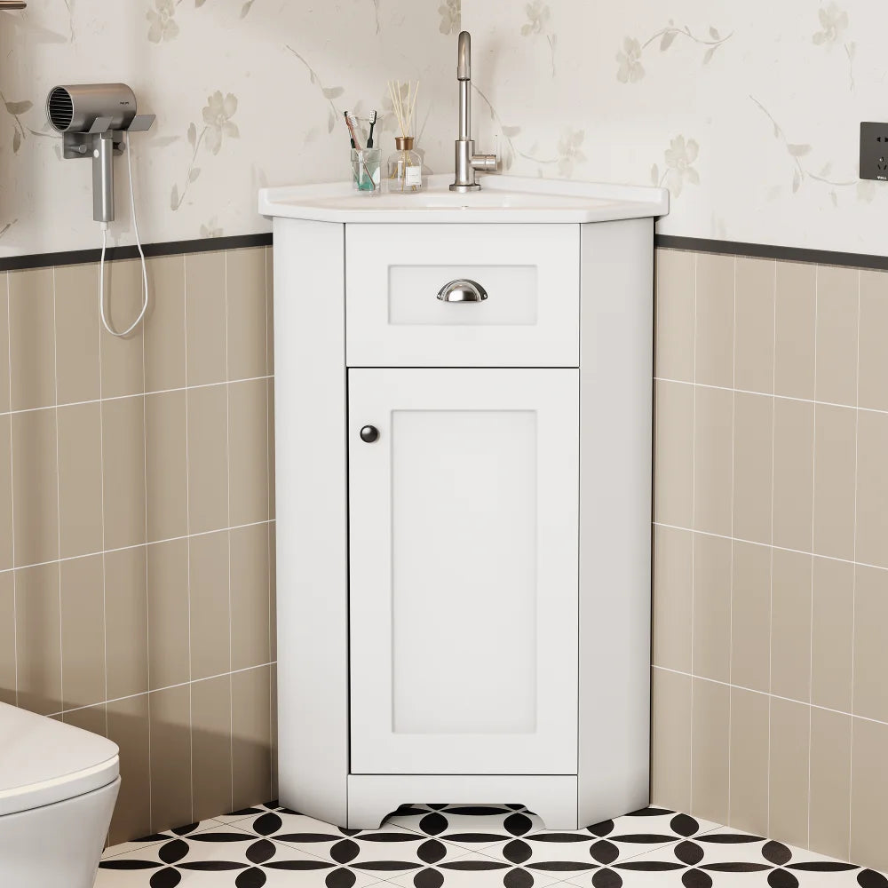 Bathroom Cabinet Space-saving Stand Model with Single Sink