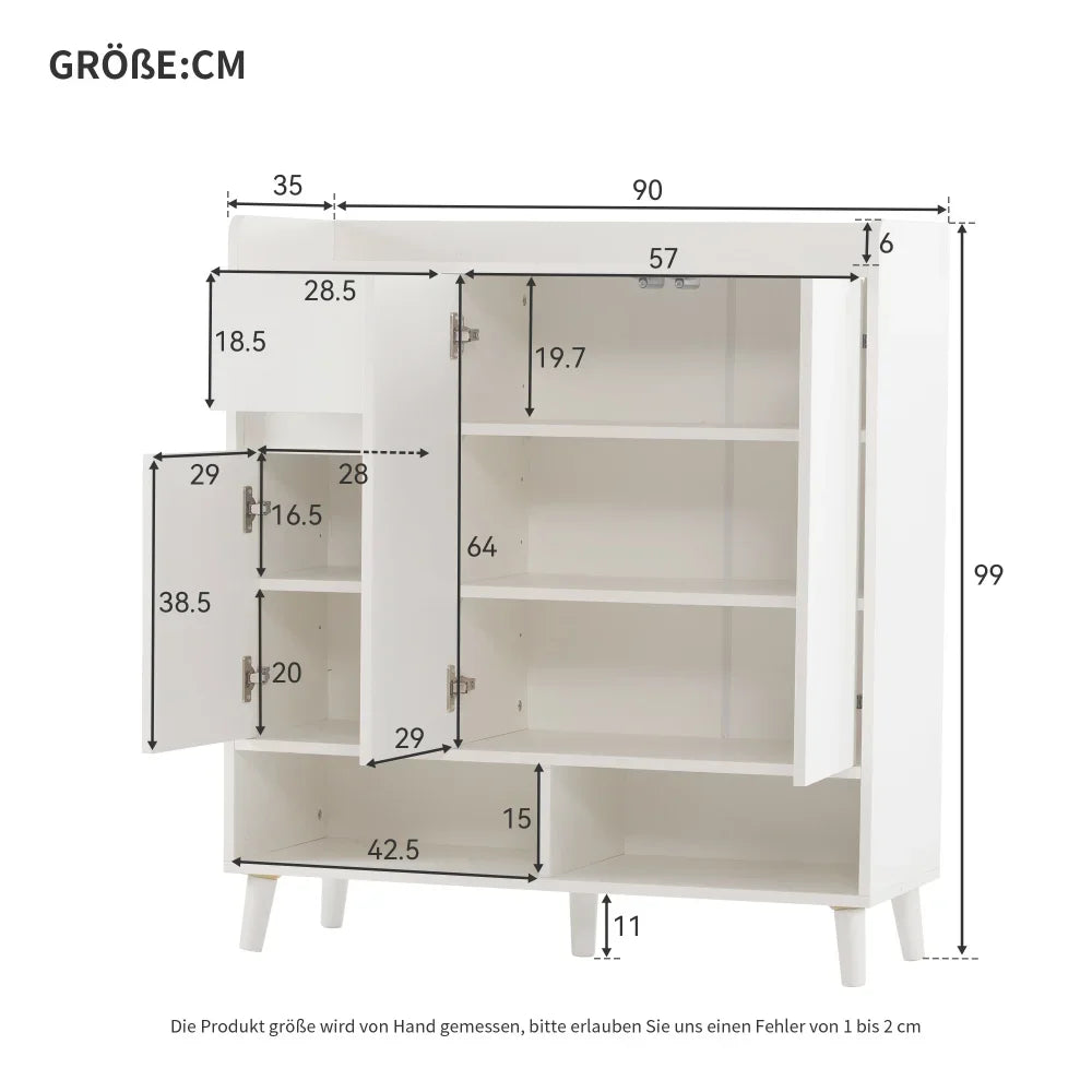 Sideboard Chest of Drawers Shoe Cabinet with Large Storage Space