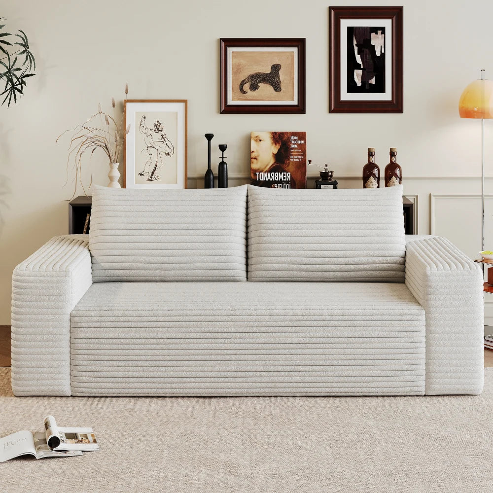 180cm Comfortable Corduroy Loveseat Sofa