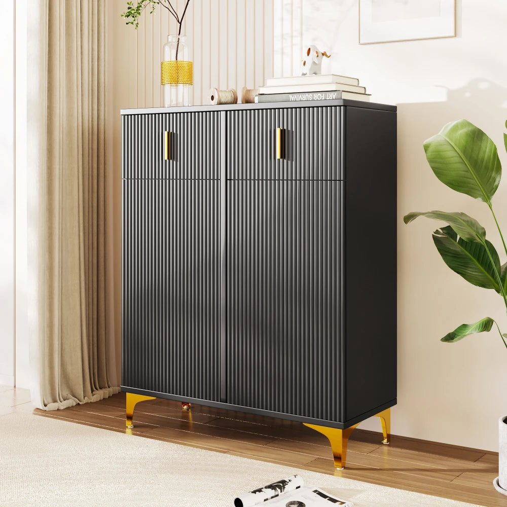 Modern Elegant Sideboard/shoe Cabinet with Structural Panels