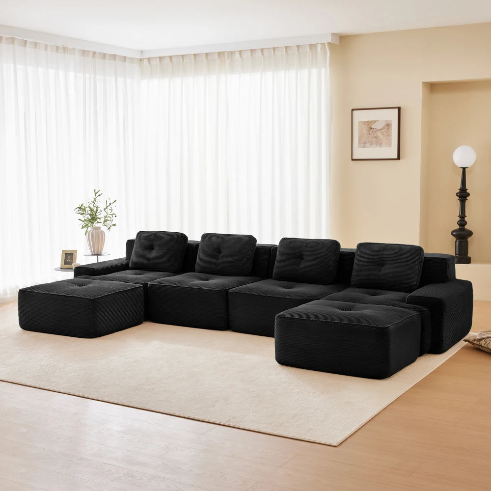 Boneless modulsofa til 4 personer, U-form