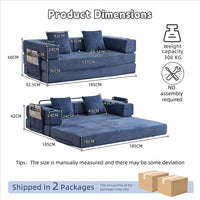 Free Combination Modular Upgrade Boneless Corduroy Floor Mattress Sofa