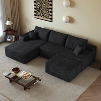 L-formet boneless hjørnesofa 270 cm med lænestol