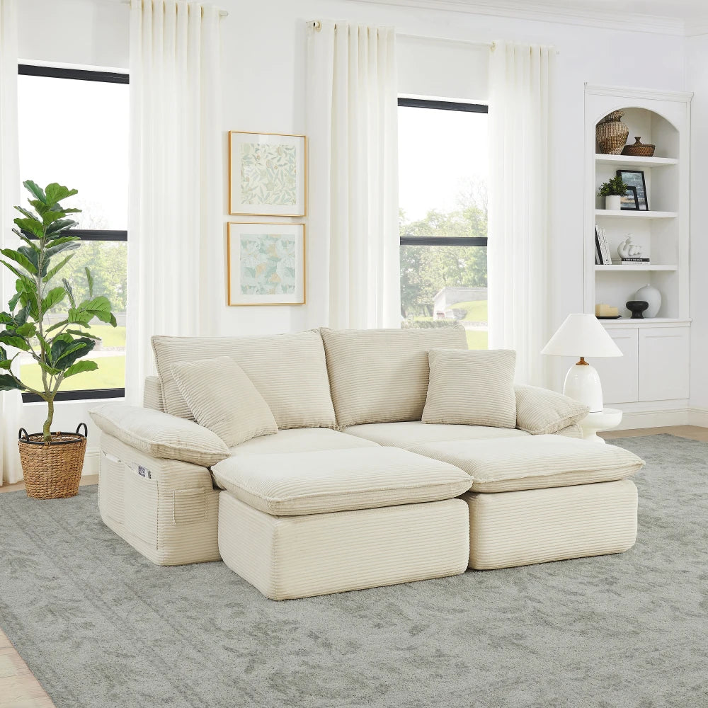 Boneless cloud-sofa med sovefunktion