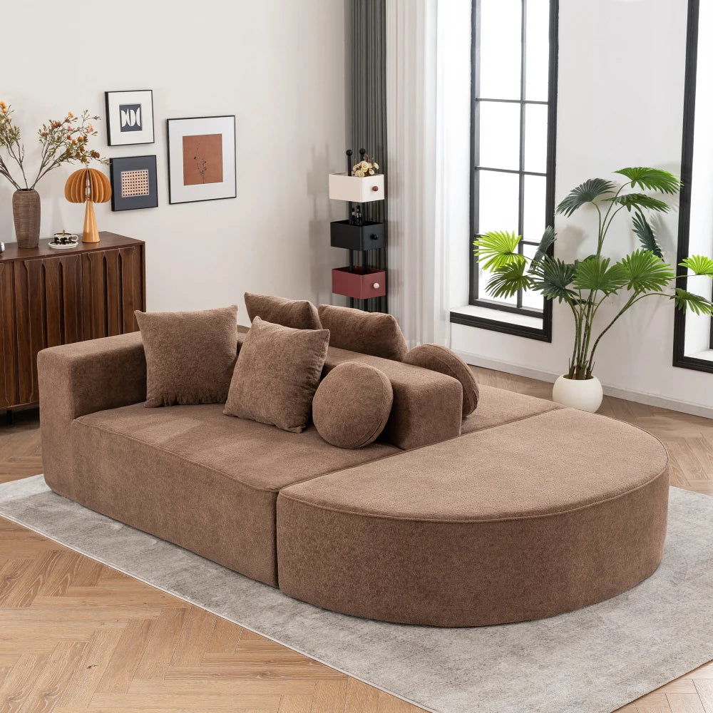 Komprimeret boneless cloud-sofa i moduler