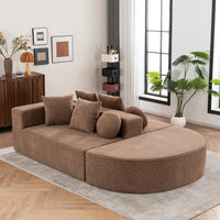 Komprimeret boneless cloud-sofa i moduler