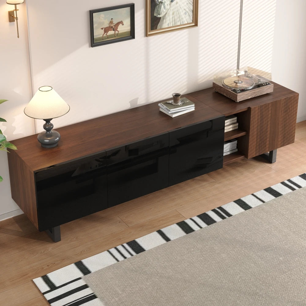 180 X 38 X 50cm Modern Living Room TV Cabinet with Four Doors, TV Panel