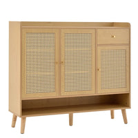 Shoe Cabinet, Shoe Rack with 3 Doors and1 Drawers and 5 Shelves