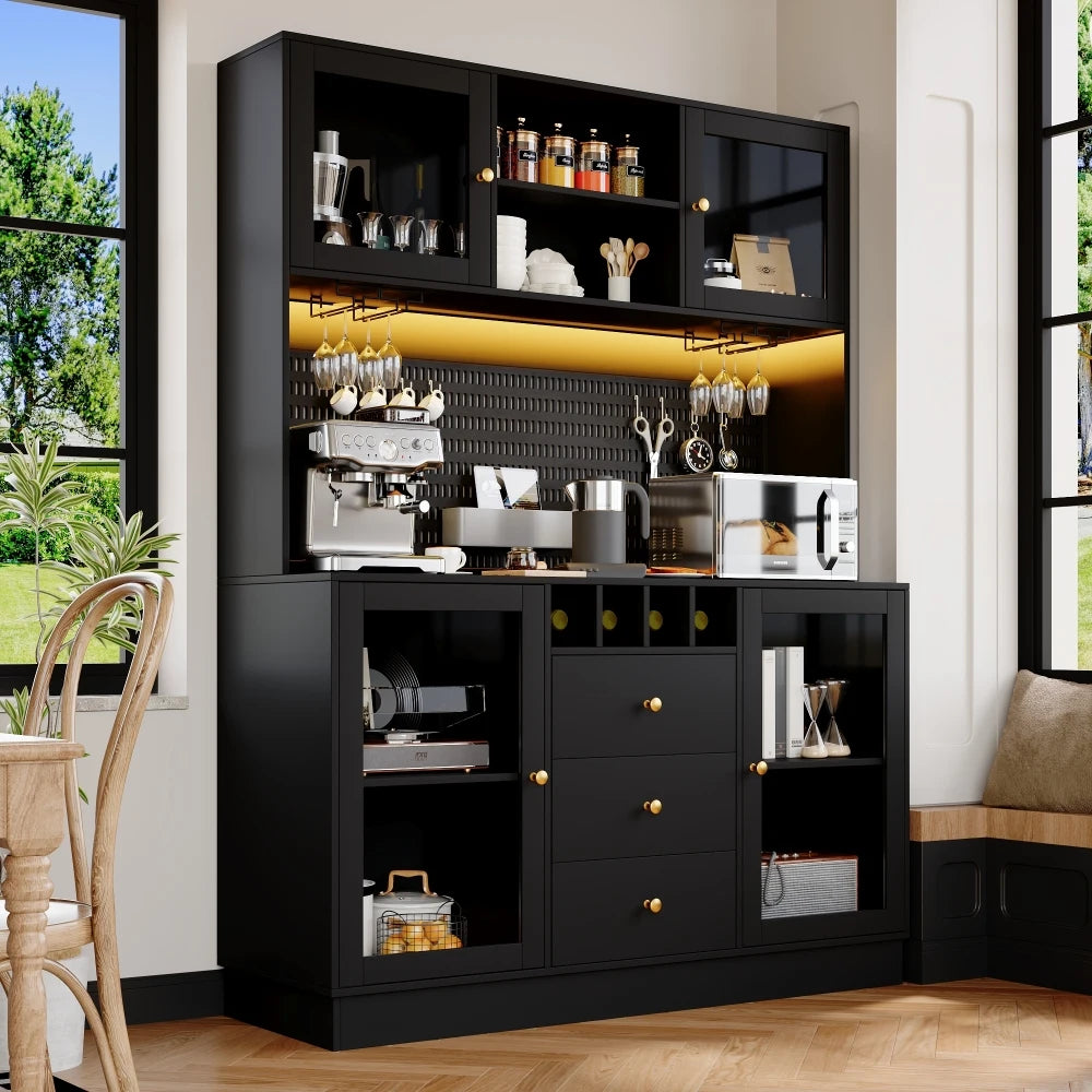Kitchen Cabinet with Smart LED Lighting