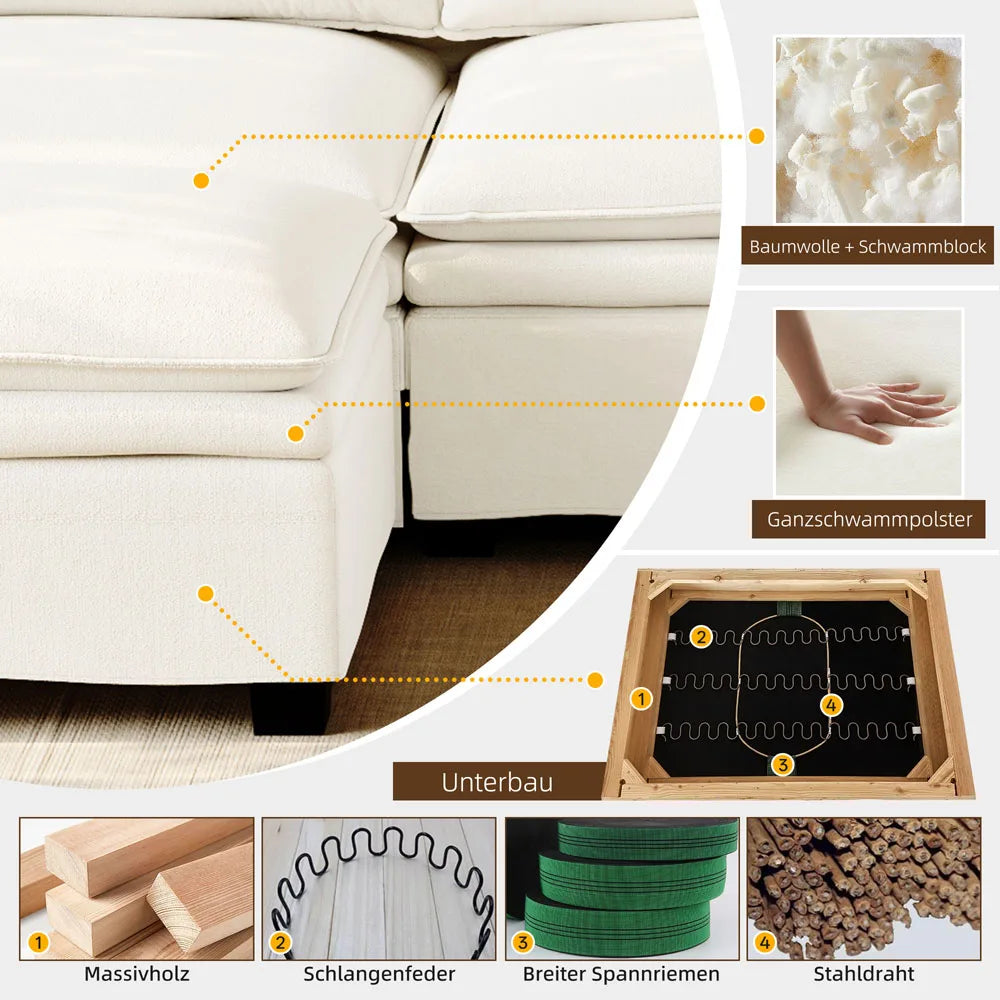 315cm Modern Modular Sectional Sofa