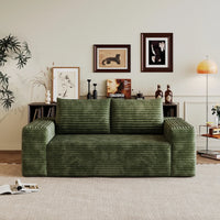 Komfortabel loveseat i fløjl, 180 cm