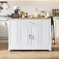Mobile Kitchen Island with Rolls