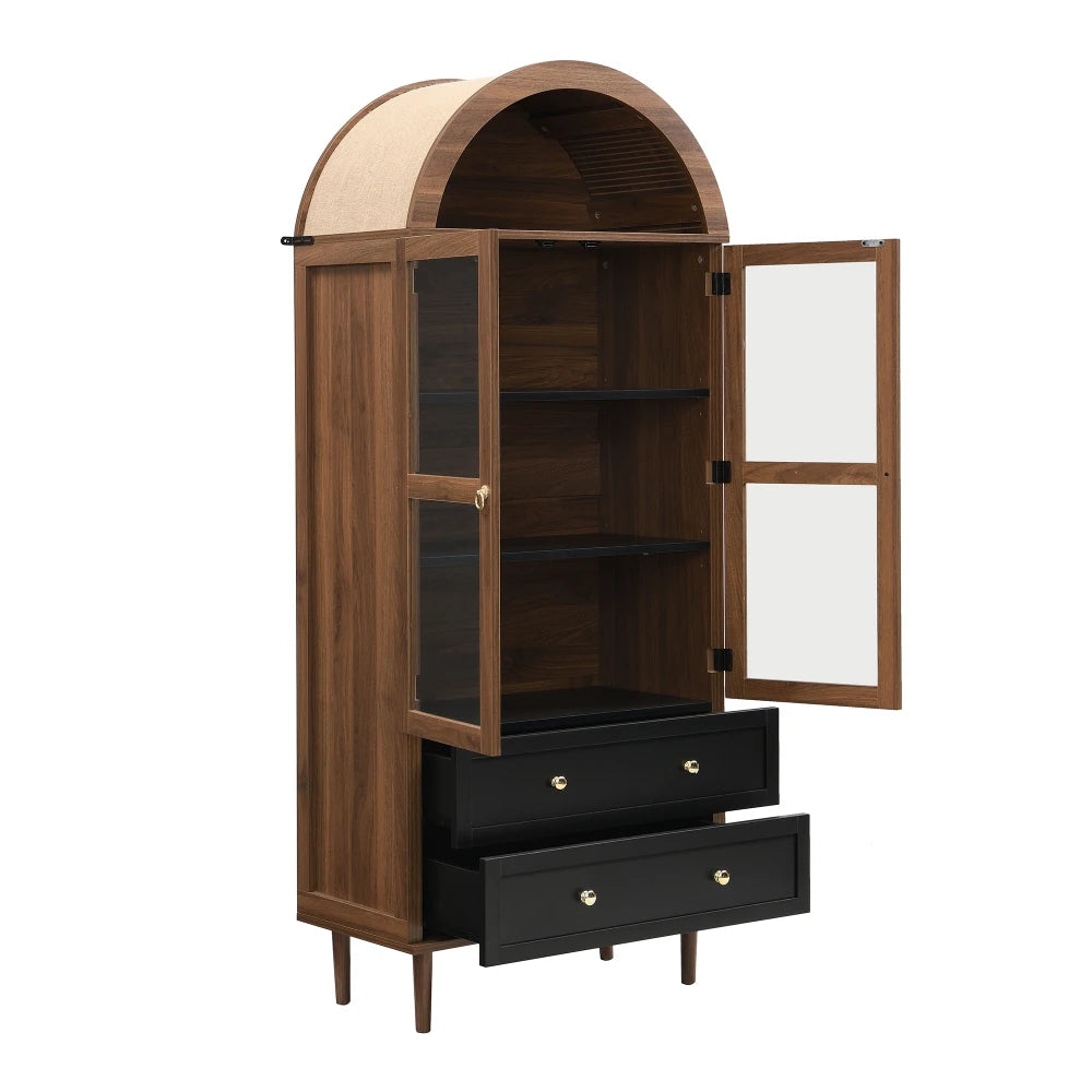 Closet Storage Cabinet with Adjustable Folding Floors