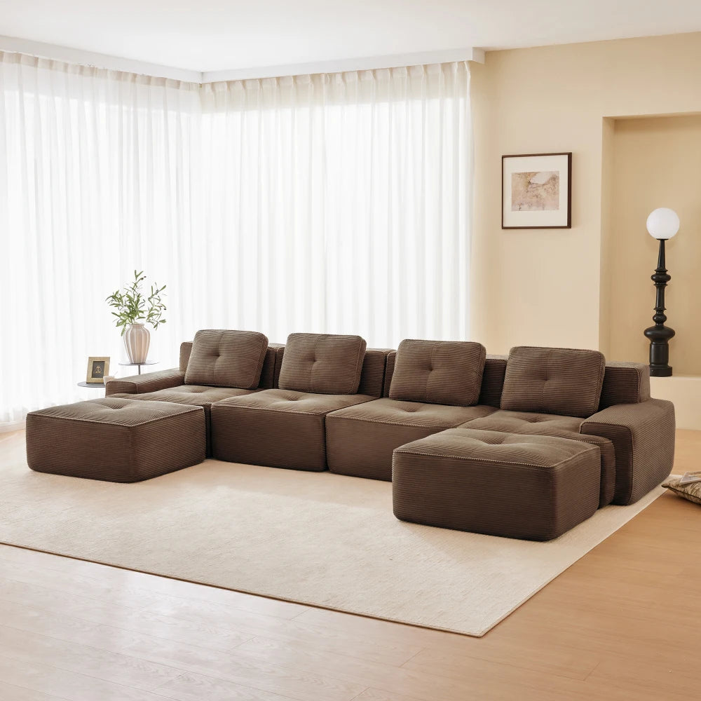 Boneless modulsofa til 4 personer, U-form
