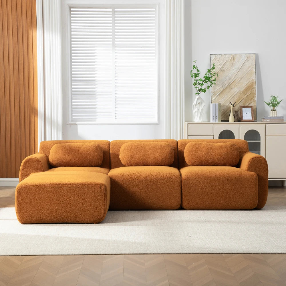 L-Shaped Modular Compression Sofa