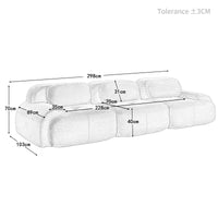 3-seater Sofa in Premium Cordsamt, Non-slip