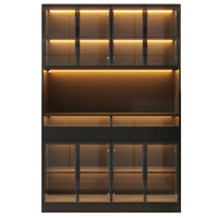 120x40x180cm Modern Glass Showcase Sideboard
