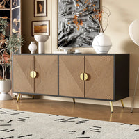 160cm Modern Sideboard, 4 Doors