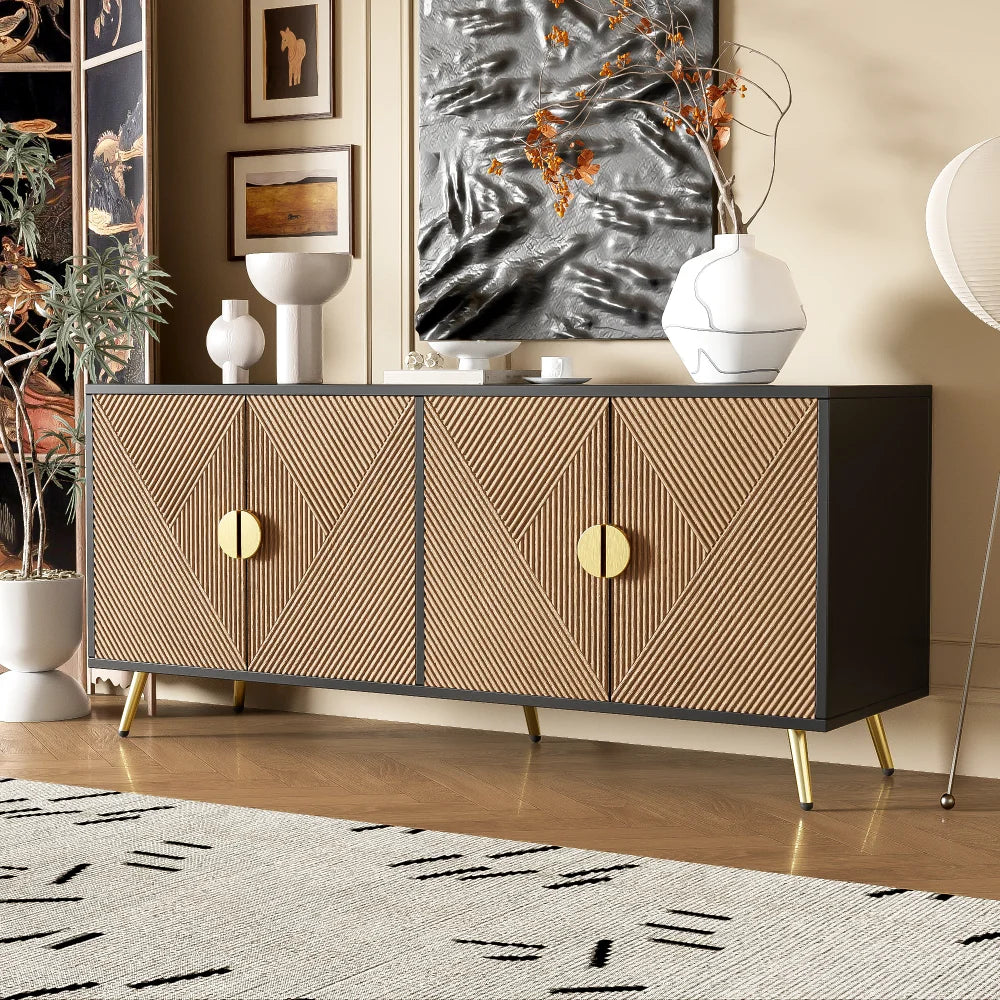 160cm Modern Sideboard, 4 Doors