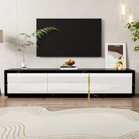 Modern TV Cabinet with Variable Length (140-260 Cm), Rotatable Function