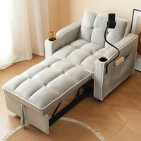3-i-1 udtrækkelig enkelt-sovesofa, 83x167x76 cm