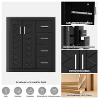 76x46.5x85.5cm Modern Bathroom Cabinet
