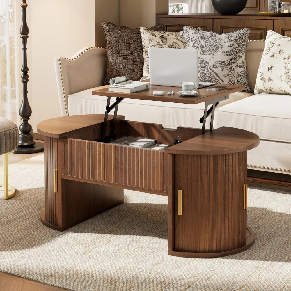 Modern Height Adjustable Coffee Table, for Living Room