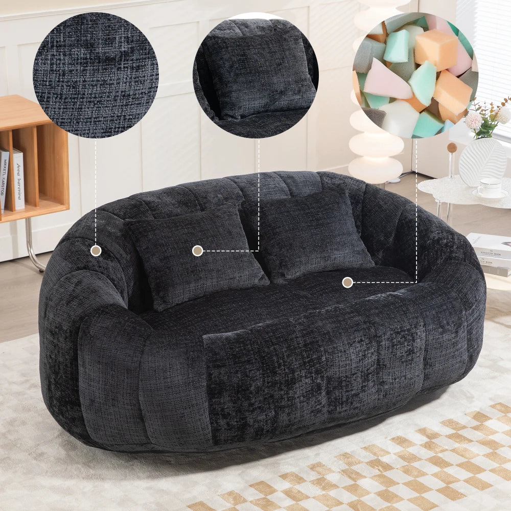 Modern Bean Bag Lazy Sofa Durable Comfort Lounger