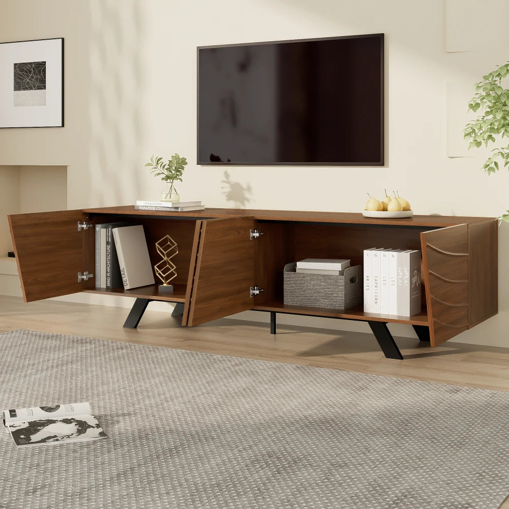 160×39×50.5cm TV Cabinet with Wavefront