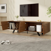 160×39×50.5cm TV Cabinet with Wavefront
