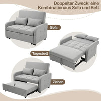 Multifunctional Folding Sofa Bed, Adjustable Back Sofa