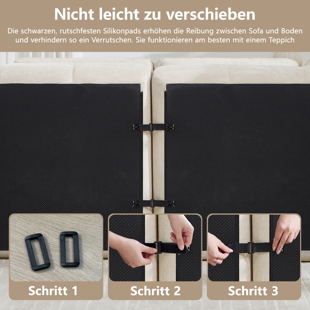 4-Seater Frameless U-Module Modular Sofa