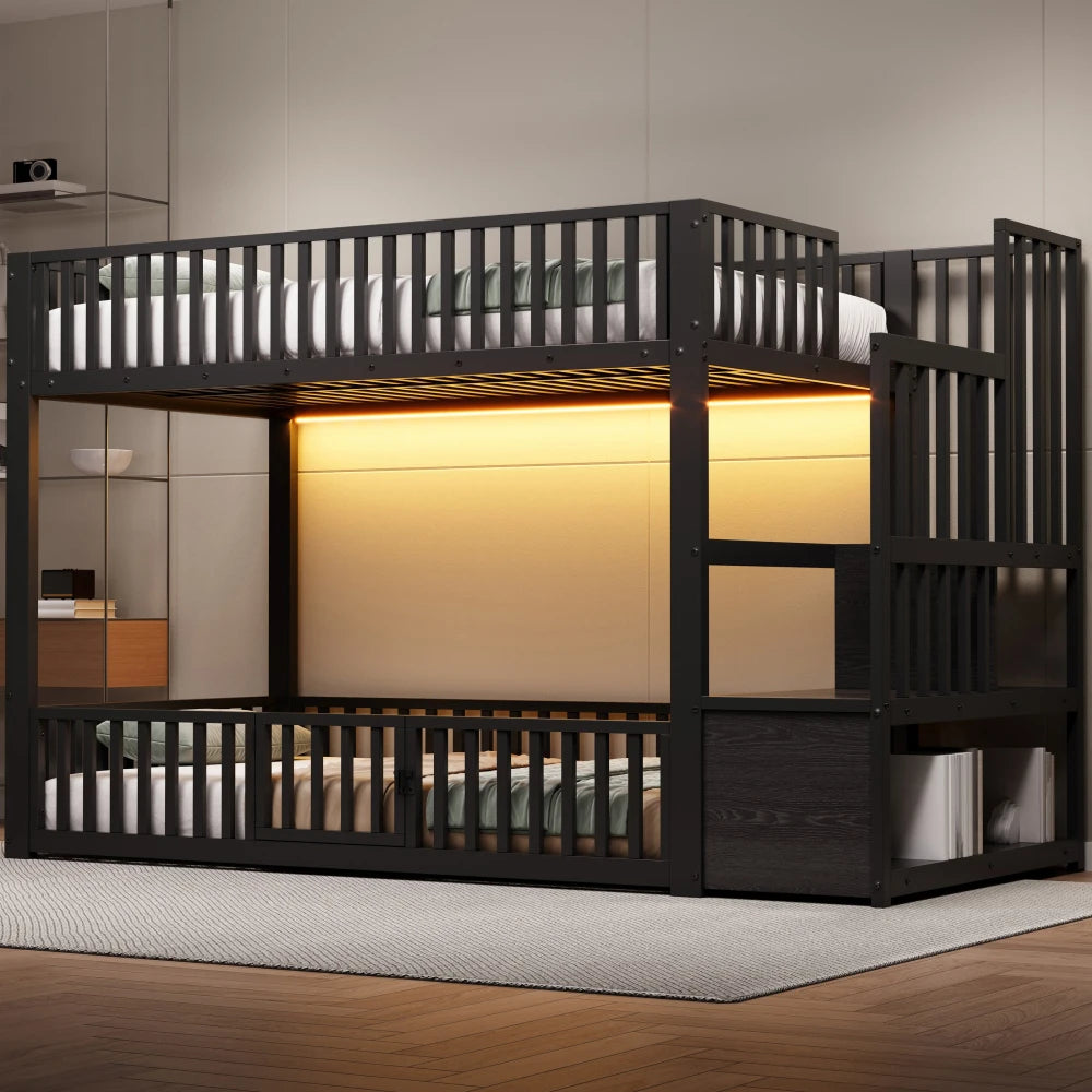 90x200cm & 140x200cm Bunk Bed with Storage Guide and Safe Place