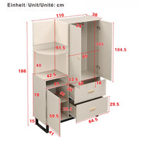 Kompakt entrégarderobe
