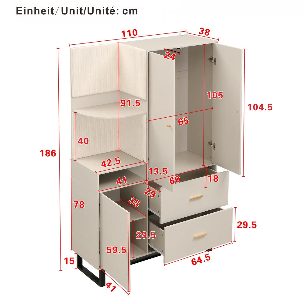 Kompakt entrégarderobe