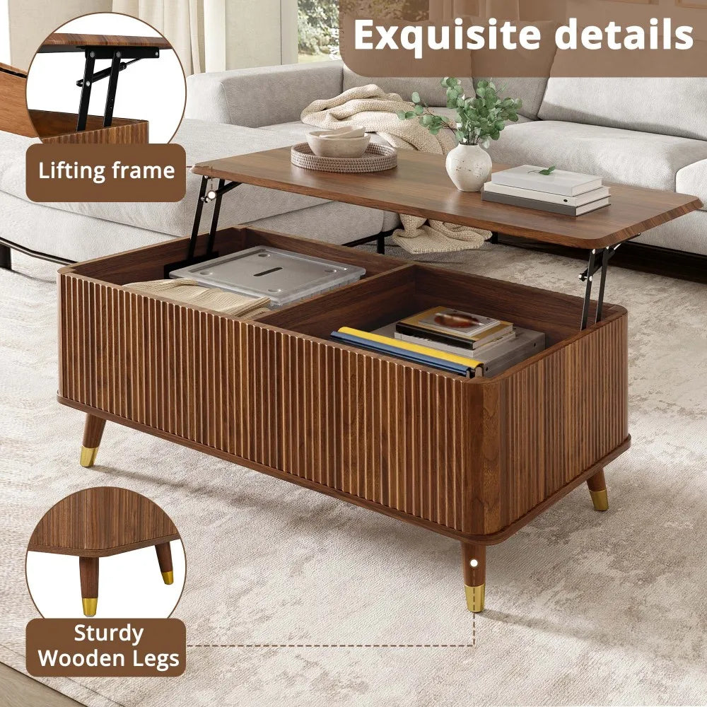 Modern Retro Multifunctional Living Room Table
